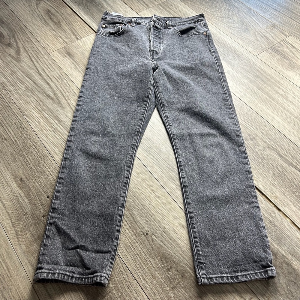 Levi's Gray Straight Leg Jeans